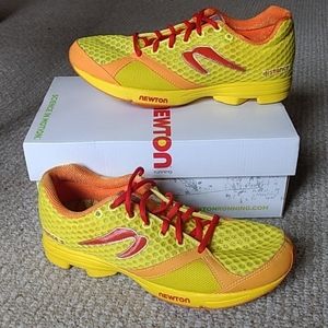 Newton Distance S Running Shoe, Yellow & Orange